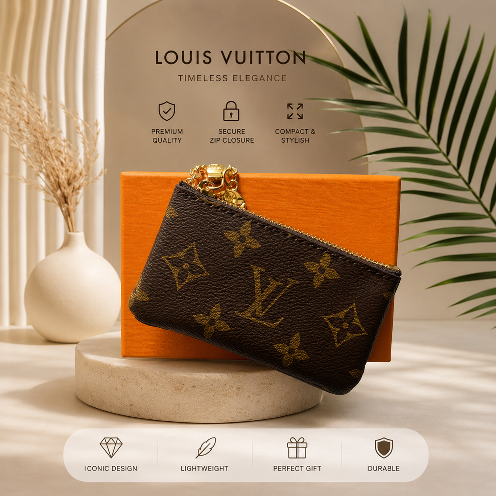 Louis Vuitton Monogram Key Pouch Pochette Clés Coin Purse – Designer Key Wallet | Luxeora Shop