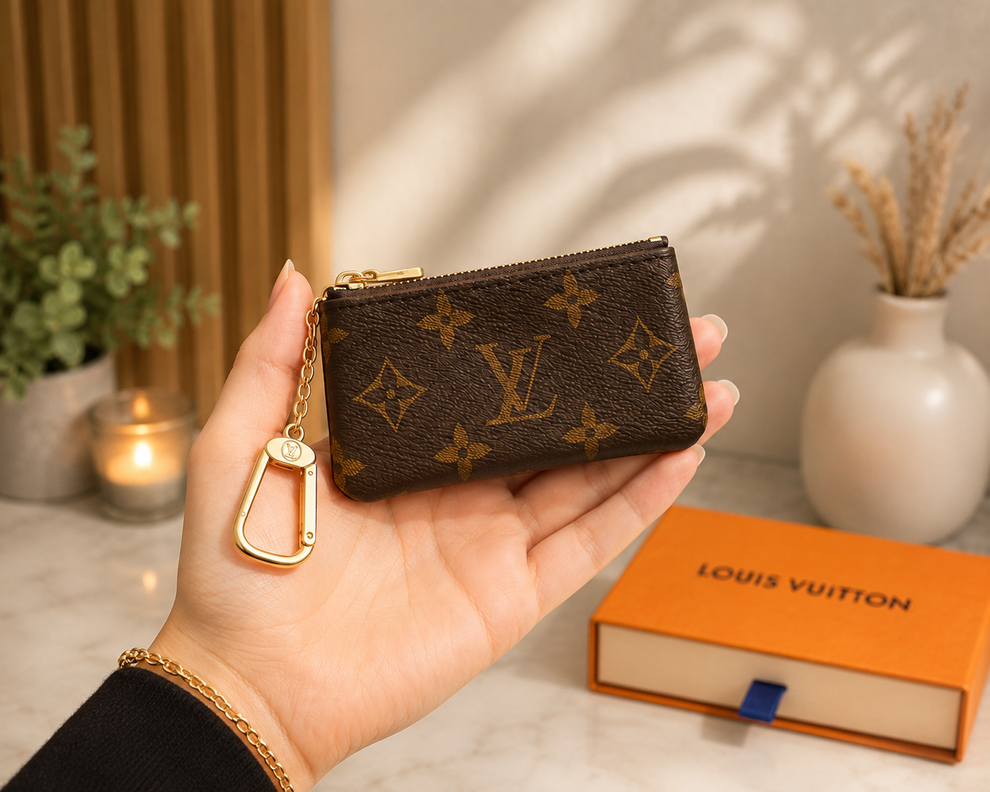 Louis Vuitton Monogram Key Pouch Pochette Clés Coin Purse – Designer Key Wallet | Luxeora Shop