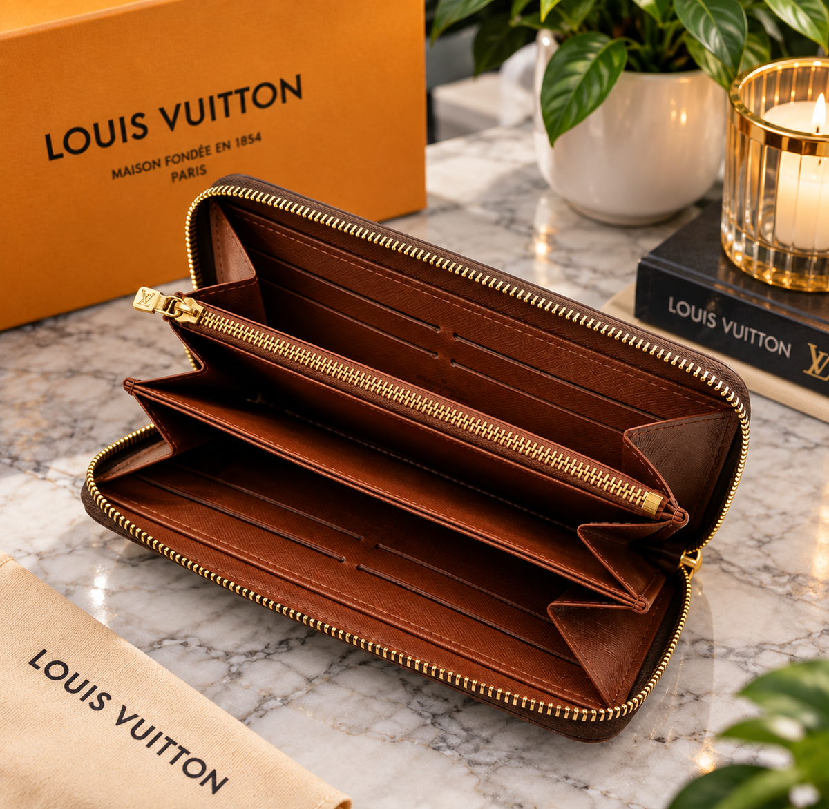 Louis Vuitton Monogram Zippy Wallet Round Zipper Long Wallet – Designer Zip-Around Wallet | Luxeora Shop