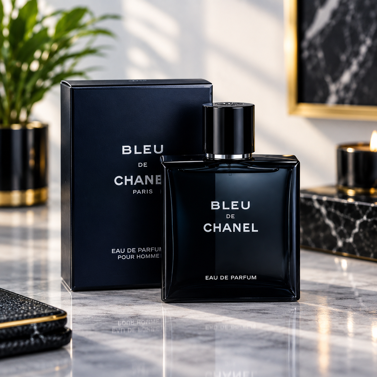 Shop CHANEL BLEU DE CHANEL Eau de Parfum for Men 3.4 oz (100ml) at Luxeora Shop. Discover an elegant woody-aromatic fragrance with ambery, musky and sandalwood notes.