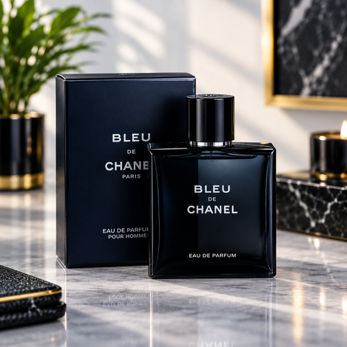 Shop CHANEL BLEU DE CHANEL Eau de Parfum for Men 3.4 oz (100ml) at Luxeora Shop. Discover an elegant woody-aromatic fragrance with ambery, musky and sandalwood notes.