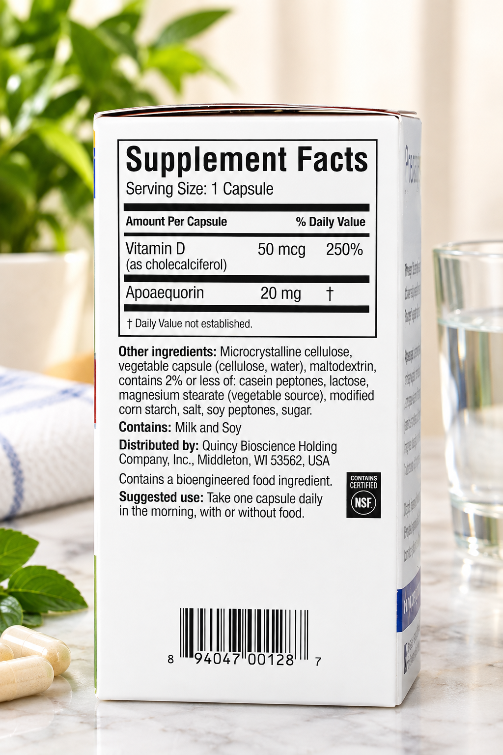 Prevagen Extra Strength 20mg 60 Capsules – Apoaequorin & Vitamin D Supplement | Luxeora Shop