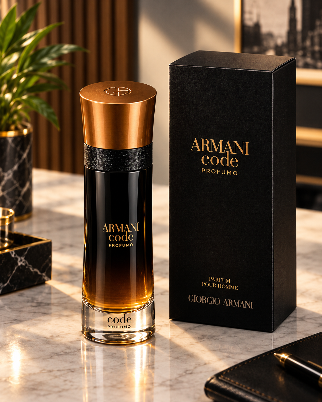 Giorgio Armani Code Profumo Eau de Parfum for Men 3.7 oz Spray – Long Lasting Fragrance
